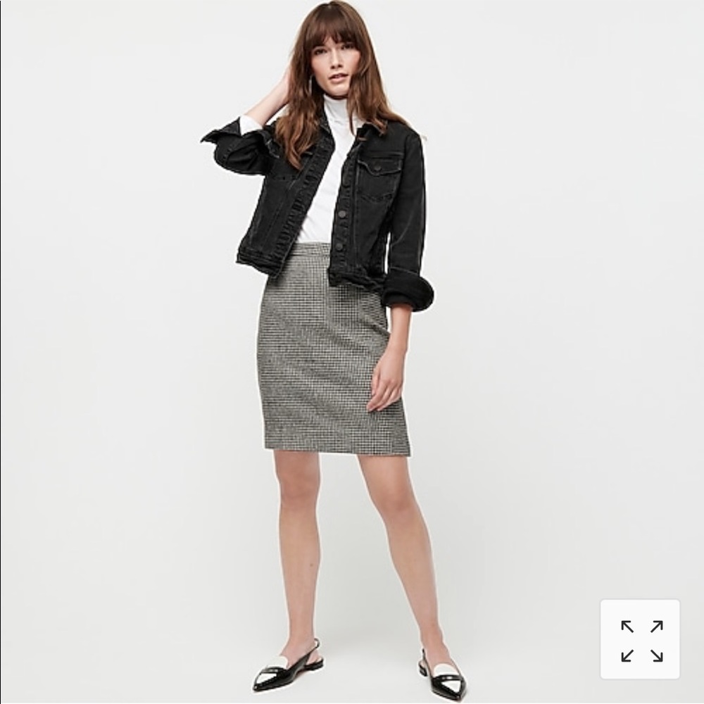 New J Crew Women's Classic Denim Jacket Black